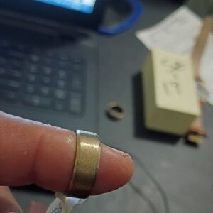 Smart NFC Ring - Metallic Gold Wearable Technology 19mm